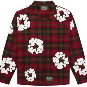 Denim Tears Cotton Wreath Red Pajama Shirt Size Medium | Christmas Gift Ideas